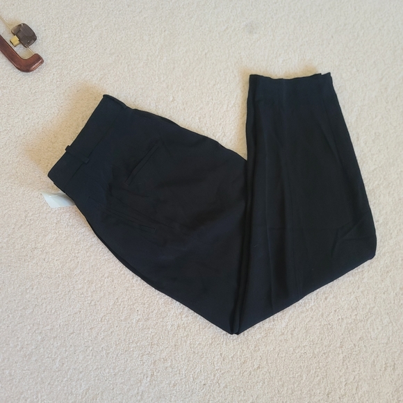Massimo Dutti | Black Pleat Trousers - Picture 5 of 9